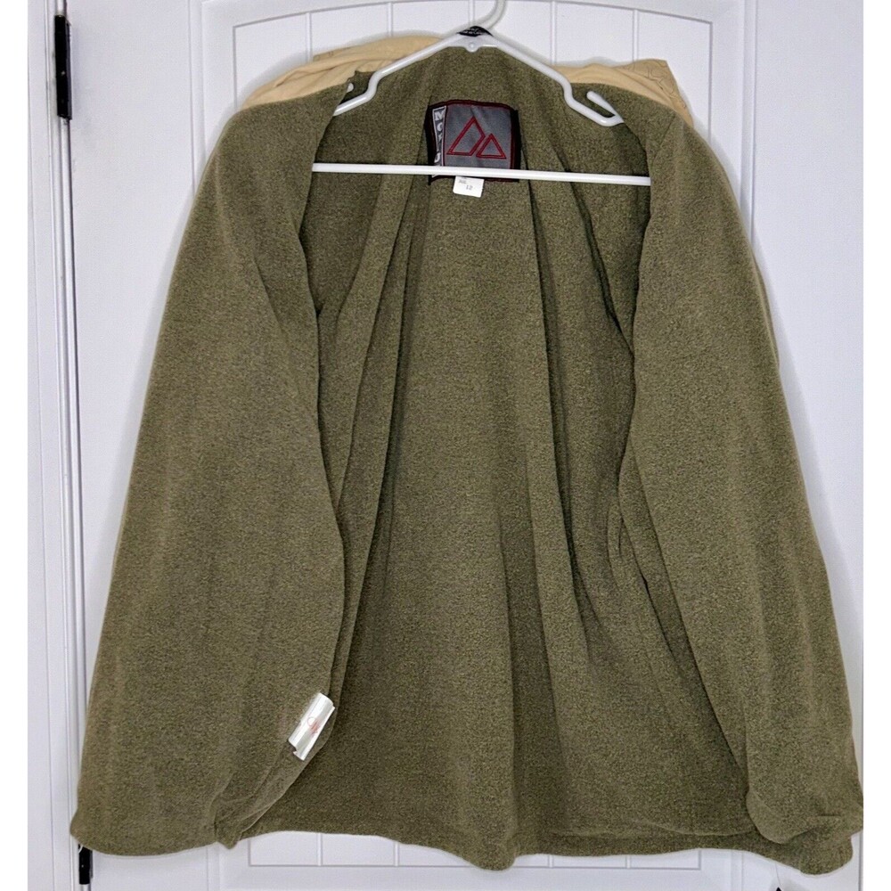 Mobius Windbreaker Jacket Hooded Women's 12 Adult Full Zip Up Yellow - Picture 10 of 10